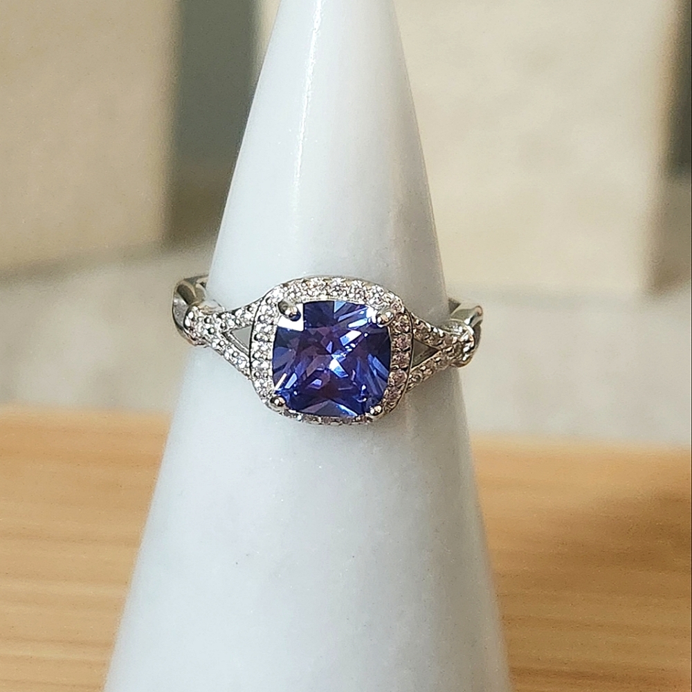 NWT Ryze Twilight Cubic Zirconia .925 Sterling Silver Ring - Size 9.5